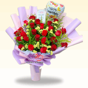 (A6) 25 Stalks Rose Bouquet